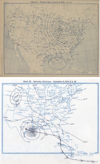 Examples of surface weather charts