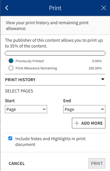 Print options menu 