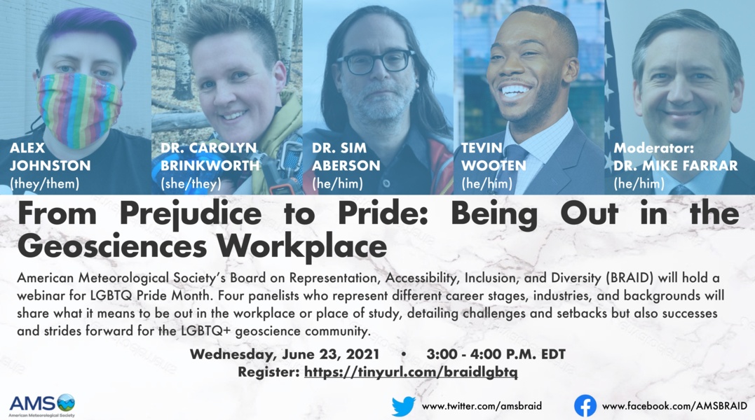 From Prejudice to Pride: Being Out in the Geosciences Workplace
