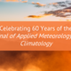 Marking 60 Years of Applied Meteorology and Climate Publishing