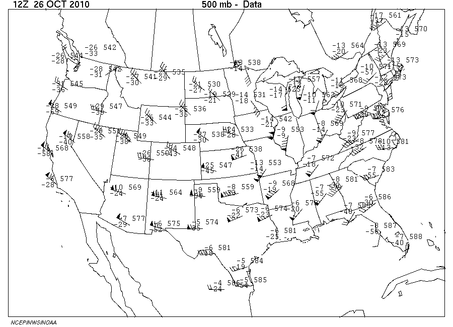 Upper Level Wind Charts